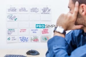 ProSimpli Index card organizer in an office setting