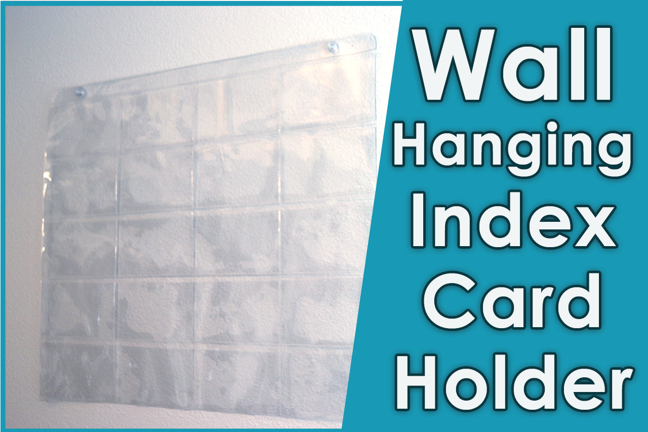 4x6 Index Card Holder Sleeves You Hang On Your Wall