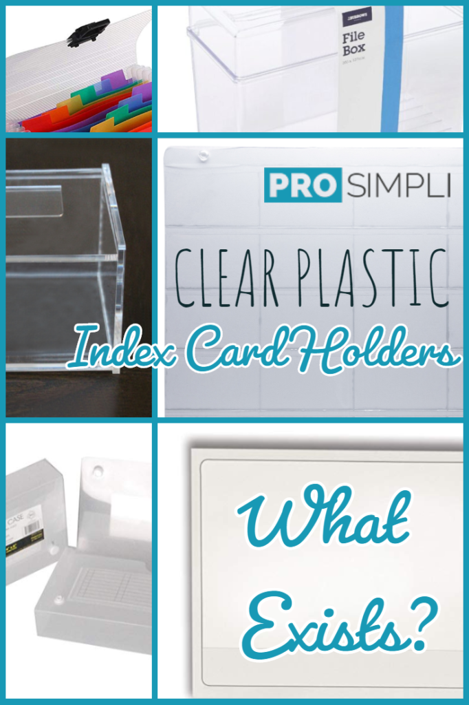 Herlitz Plastic Index Card Box A7 – Holds 300 Cards, Clear Transparent Storage Box For Organizing Notes