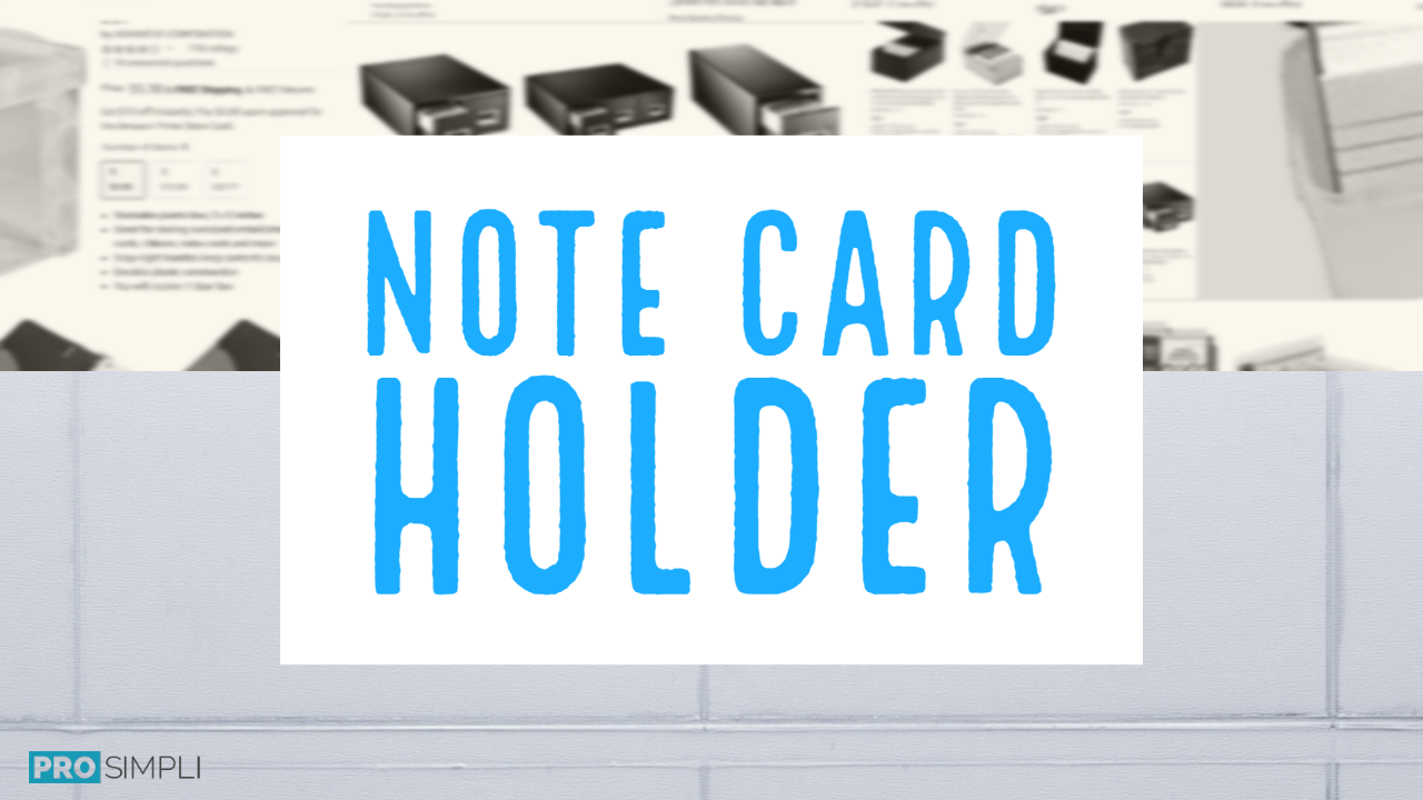 Note Card Holder