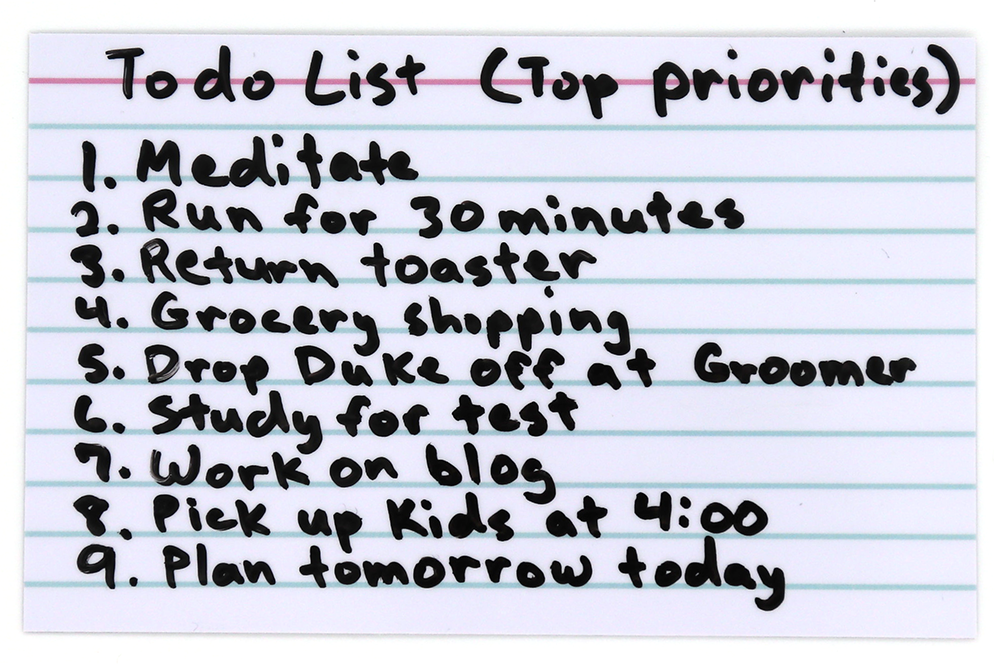 To-Do List Using ProSimpli Reusable Index Cards