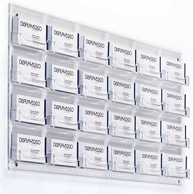 Acrylic Wall Card Holder for Business Cards