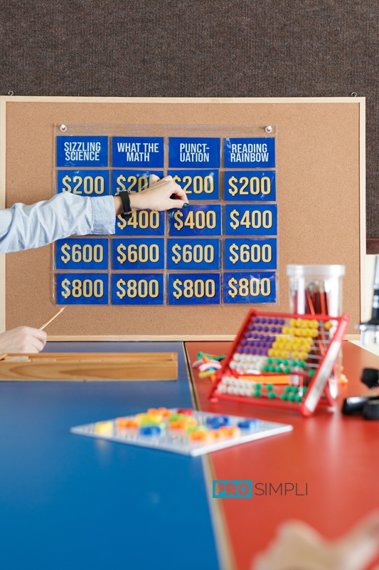 jeopardy poster board game