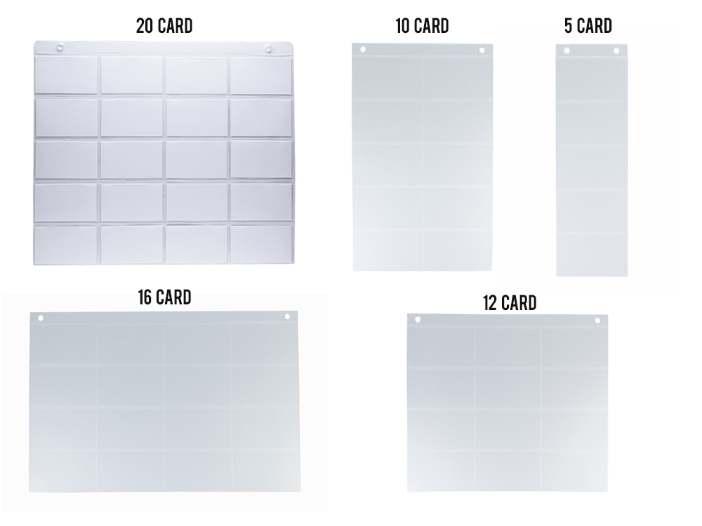 Index Card Holder Sleeves and Pocket Charts ProSimpli