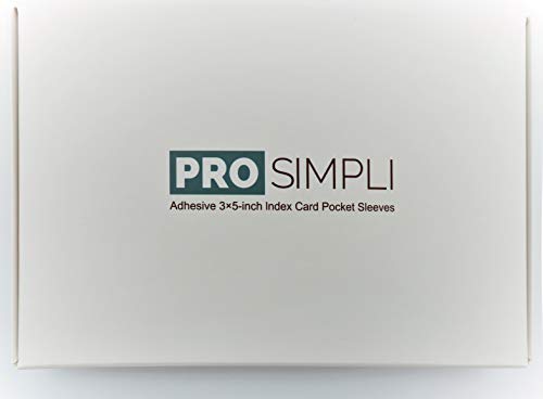 prosimpli-3x5-clear-adhesive-pocket-sleeves ProSimpli 3X5 Clear Adhesive Pocket Sleeves