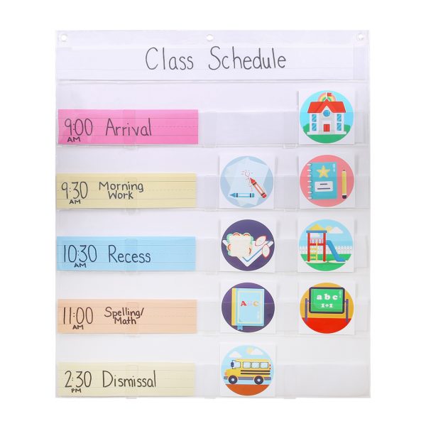 Creative Classroom Daily Schedule with ProSimpli Pocket Chart
