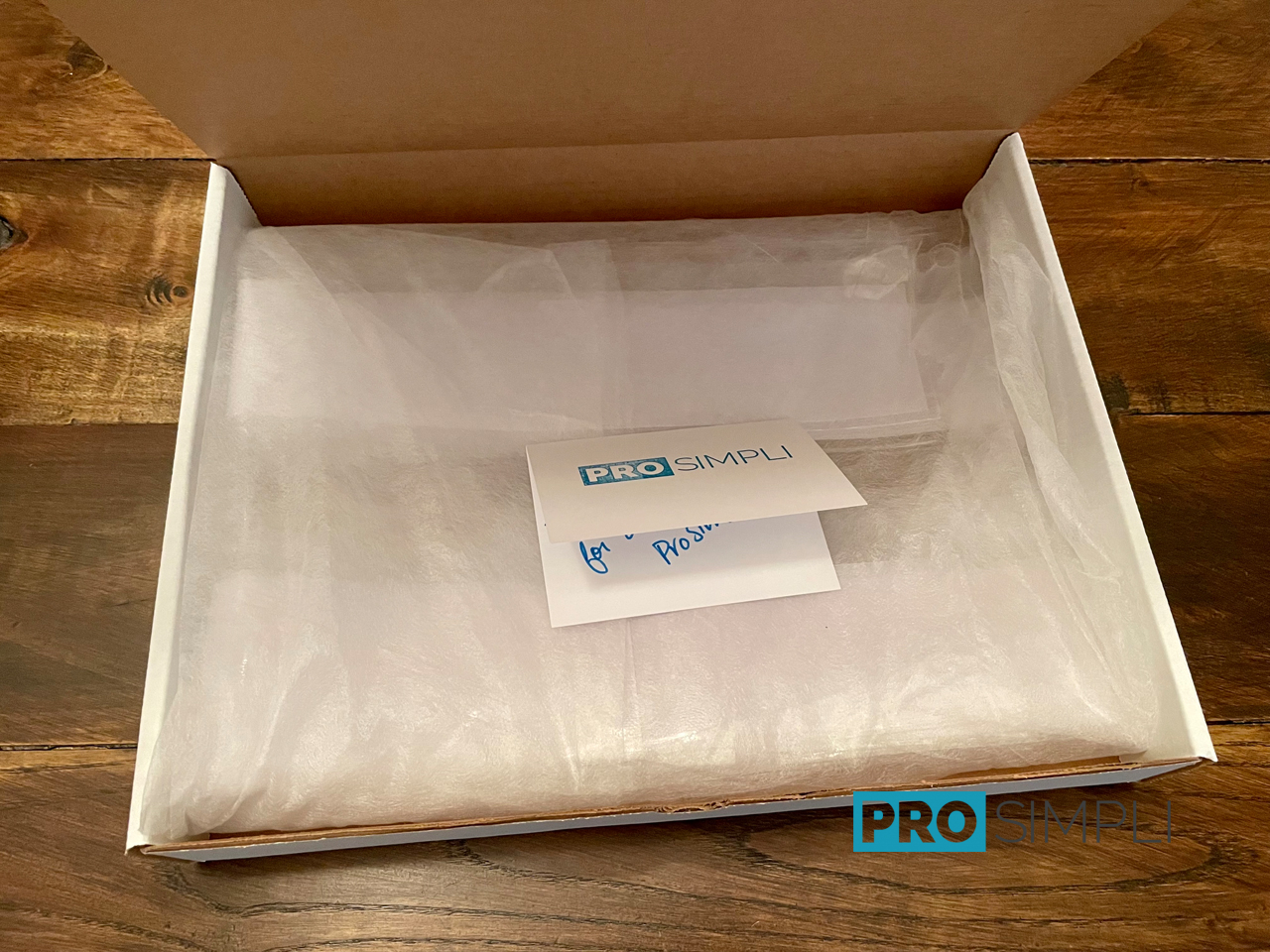 ProSimpli Clear Classroom Pocket Chart Inside Packaging Thoughtful Packaging with the Pocket Chart Minimally Folded