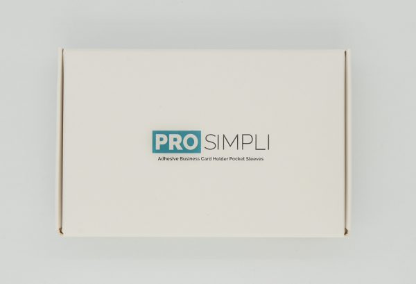 ProSimpli Business Card Sleeves come in a Nice, Convenient Storage Box